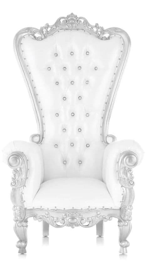 Throne Chair – Silver