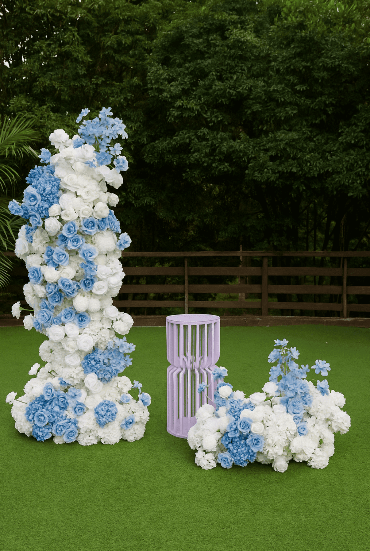 Blue Floral Backdrop Package