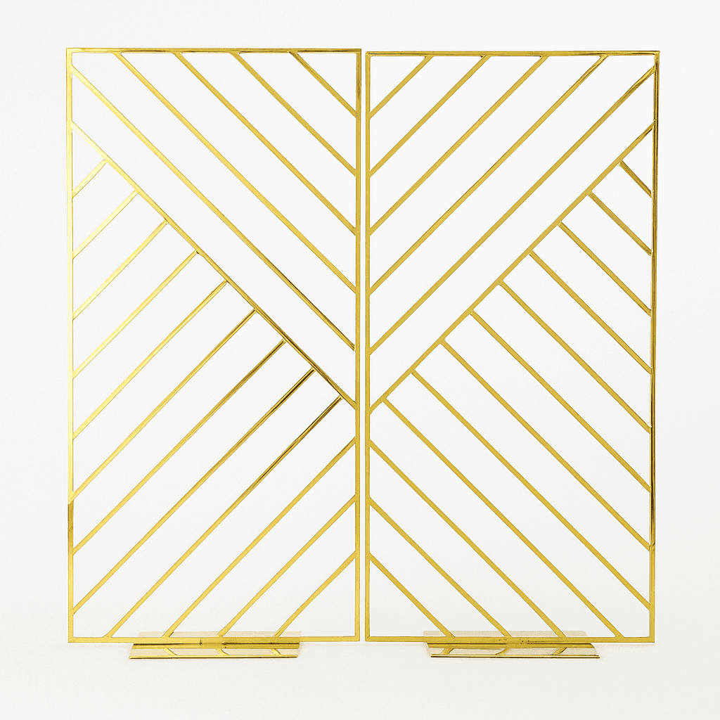 Gold Metal Backdrop Package