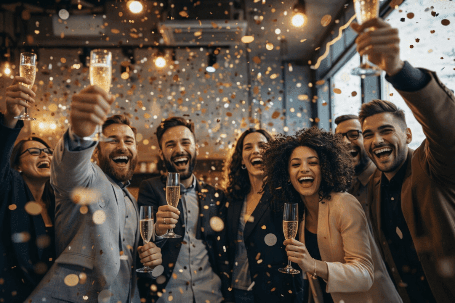Outdoor event celebration